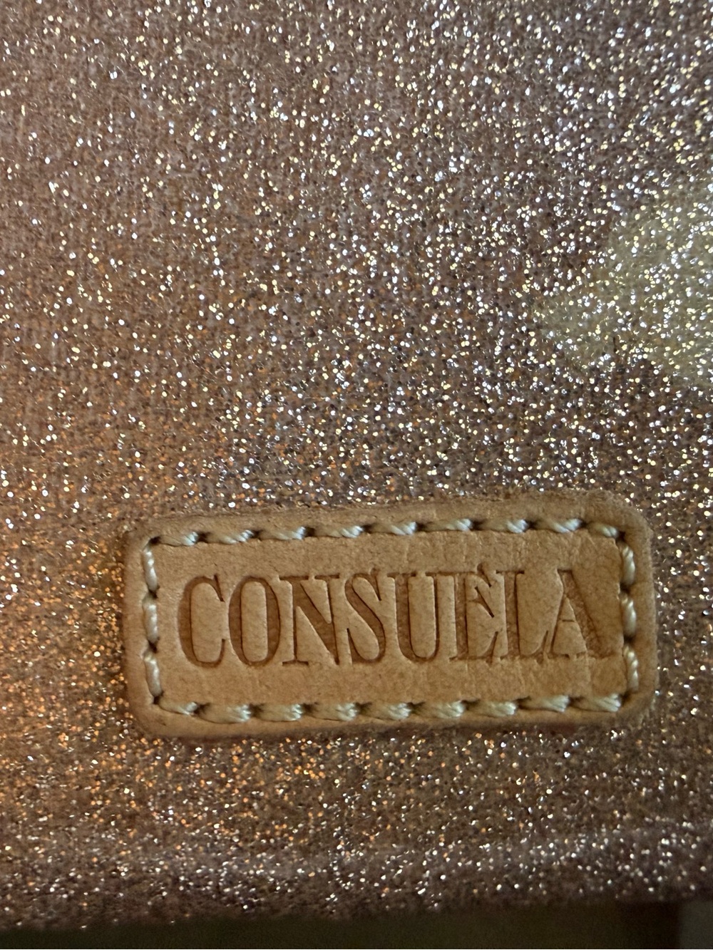 Consuela Pink Glitter Zip Pouch - Picture 2 of 6